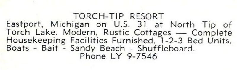 Torch Tip Resort (Torch-Tip Resort) - Vintage Postcard (newer photo)